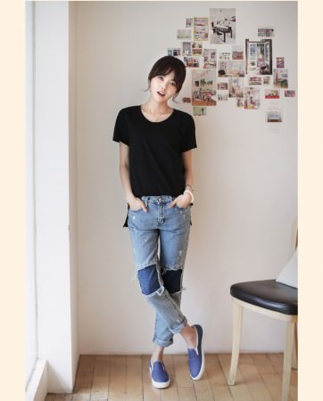 1.まずは定番!デニムに合わせて